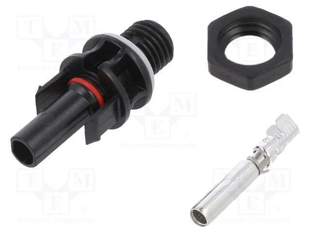 Conector: Solares, F&ecirc;mea, 4&divide;6mm2, com As Liga&ccedil;&otilde;es, Cerrar, Tomada