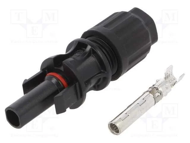 Conector: Solares, F&ecirc;mea, 4&divide;6mm2, com As Liga&ccedil;&otilde;es, Cerrar, Ficha