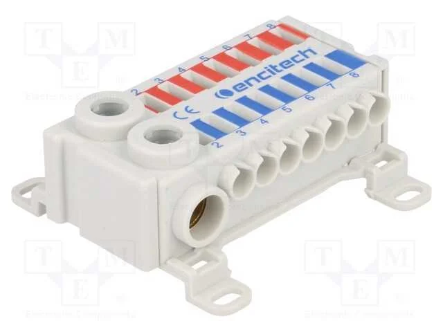 Conector: Bloco de Distribui&ccedil;&atilde;o, Faixas: 2, Bra&ccedil;adeiras: 16, Ts35