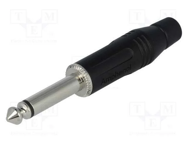Ficha, Jack 6,3mm, macho, mono, faixas: 2, simple.