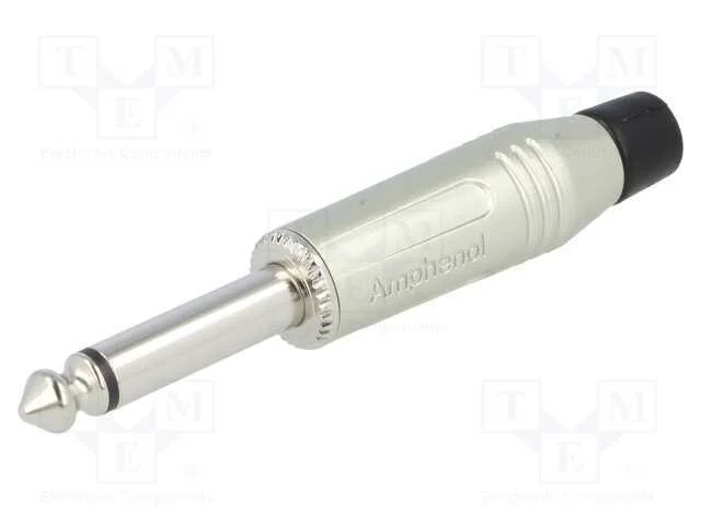 Ficha, Jack 6,3mm, macho, mono, faixas: 2, simple.