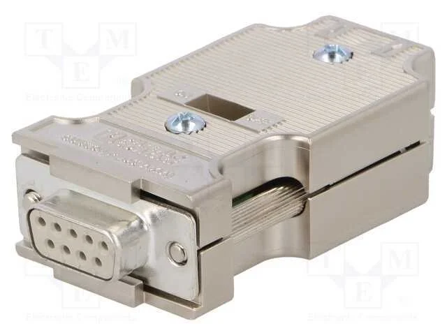 D-Sub, PIN: 9, ficha, f&ecirc;mea, simples, terminal pa.