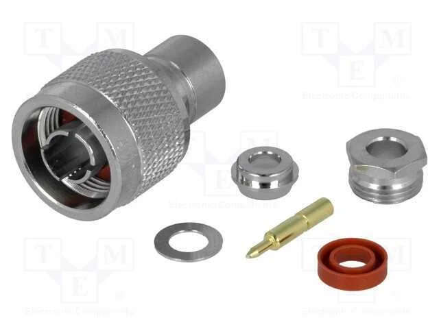 Ficha, N, Macho, Simples, 50o, Solda, Ptfe
