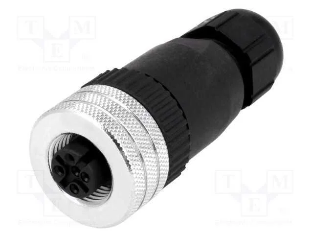 Ficha, M12, Pin: 5, F&ecirc;mea, C&oacute;digo A-Devicenet / Canopen, com Cabo