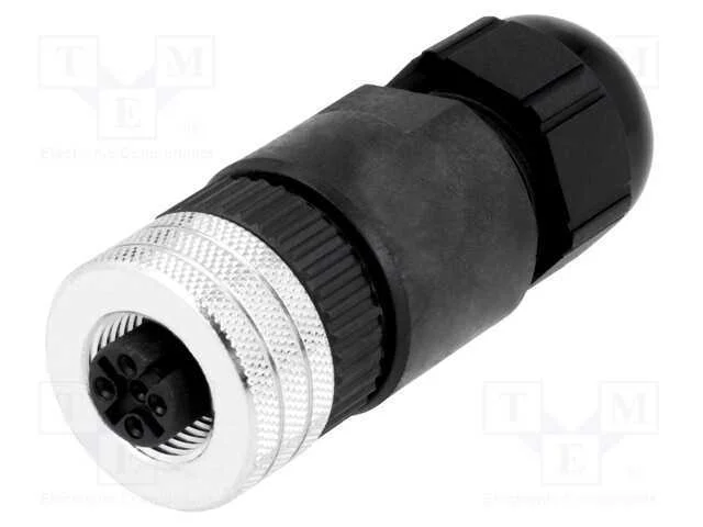 Ficha, M12, Pin: 5, F&ecirc;mea, C&oacute;digo A-Devicenet / Canopen, com Cabo