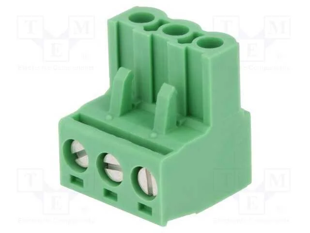 Bloco Terminal Separ&aacute;vel, 5,08mm, Faixas: 3, Simples, Ficha, F&ecirc;mea