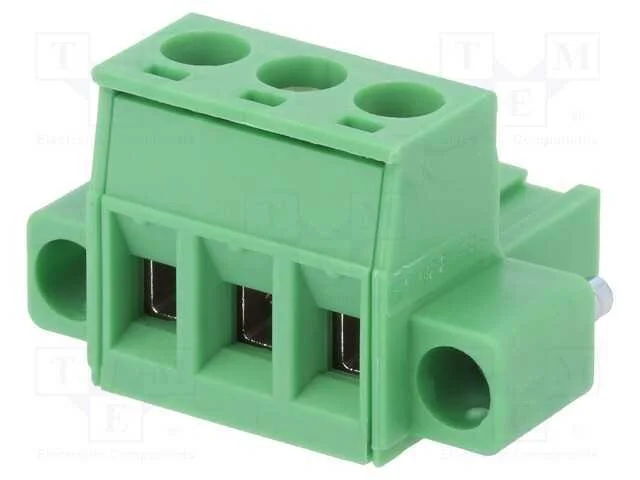 Bloco Terminal Separ&aacute;vel, 5,08mm, Faixas: 3, Simples, Ficha, F&ecirc;mea