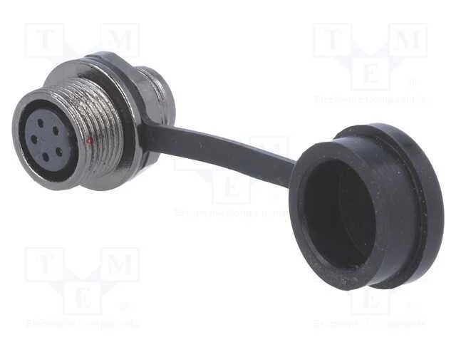 Tomada, ST12, f&ecirc;mea, PIN: 5, IP67, 5A, solda, 180.