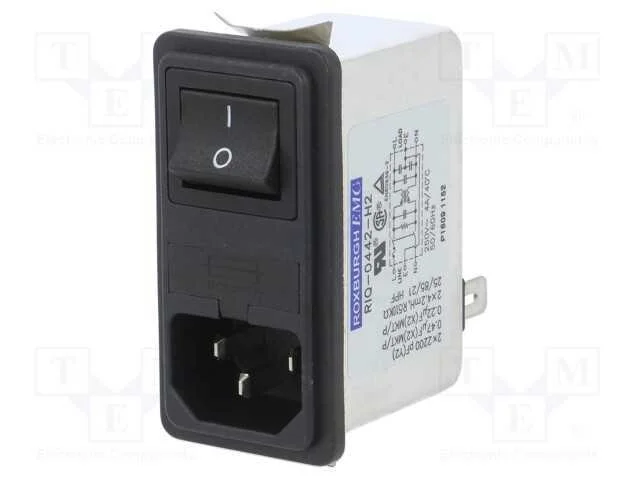 Conector: de alimenta&ccedil;&atilde;o, tomada, macho, 4A, 250V.