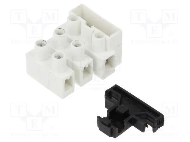 Bloco Terminal, Terminal Parafusado, 2,5mm2, 450v, Faixas: 3