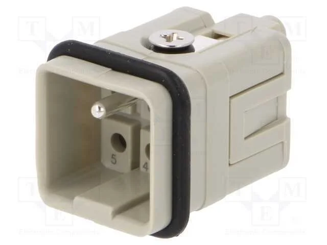 Conector: Hdc, Macho, Hq, Pin: 6, 5+Pe, Tamanho 1, Sem Contactos, 16a