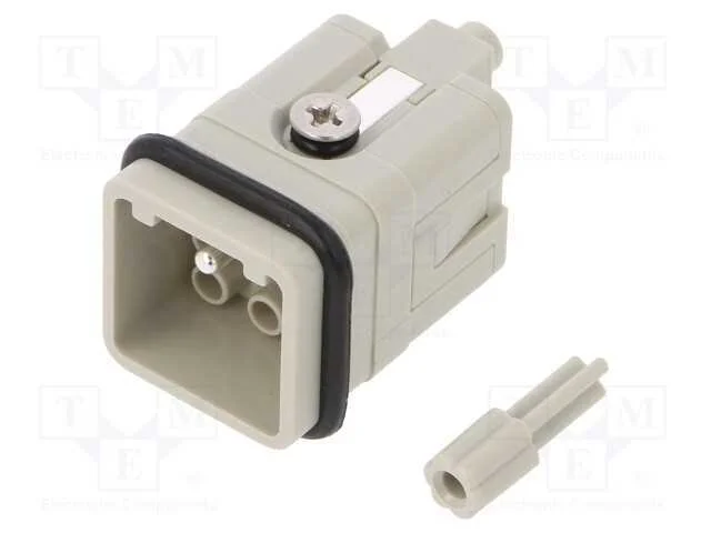 Conector: Hdc, Macho, Hq, Pin: 8, 7+Pe, Tamanho 1, Sem Contactos, 10a