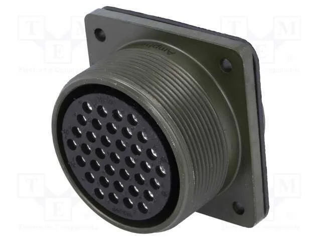 Conector: Redondos, Tamanho 28, Ms/Ds, Liga de Alum&iacute;nio, Tomada