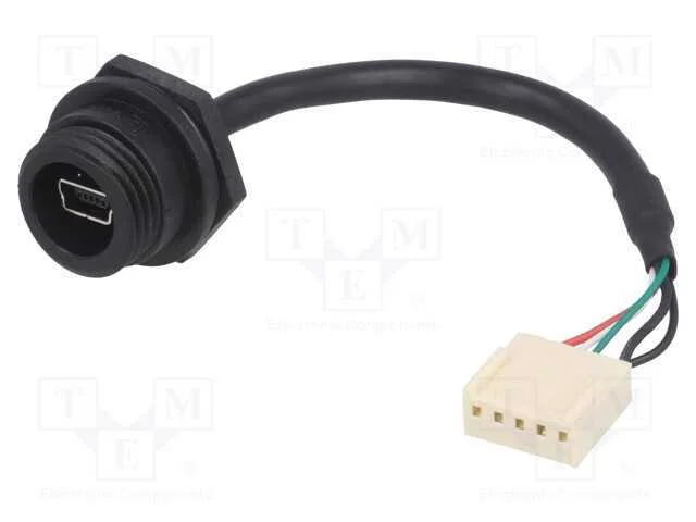 Tomada, Usb B Mini, Mini Usb B Tomada,Pino 5pin, Pin: 5, Ip68