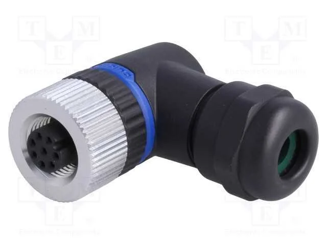 Ficha, M12, Pin: 8, F&ecirc;mea, C&oacute;digo A-Devicenet / Canopen, com Cabo