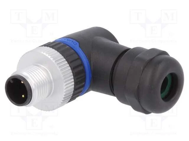 Ficha, M12, Pin: 3, Macho, C&oacute;digo A-Devicenet / Canopen, com Cabo
