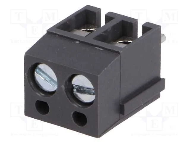 PCB bloco terminal, angulares 90, 5mm, faixas: 2,.