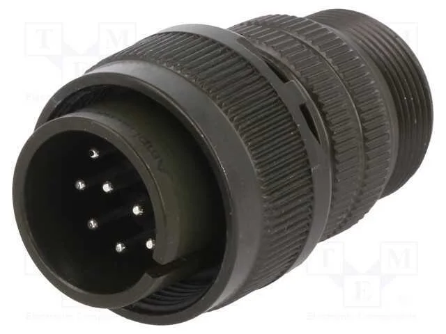 Conector: Redondos, Tamanho 18, Ms/Ds, Liga de Alum&iacute;nio, Ficha
