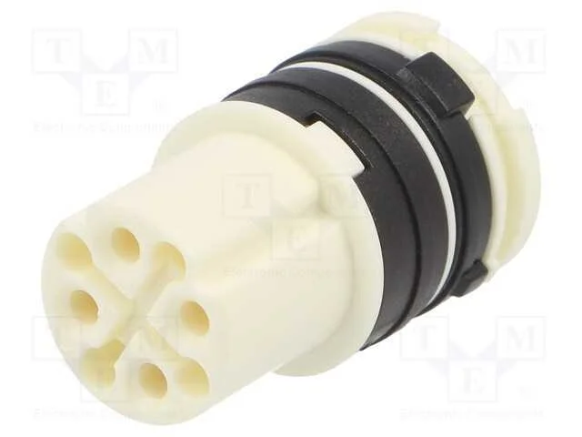 Conector: M16, Inserto de Contatos, F&ecirc;mea, com Cabo, Pin: 8(4+4)