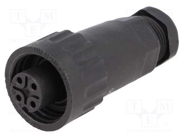 Ficha, WA22, f&ecirc;mea, PIN: 4, 3+PE, IP67, 7&divide;8,5mm, .
