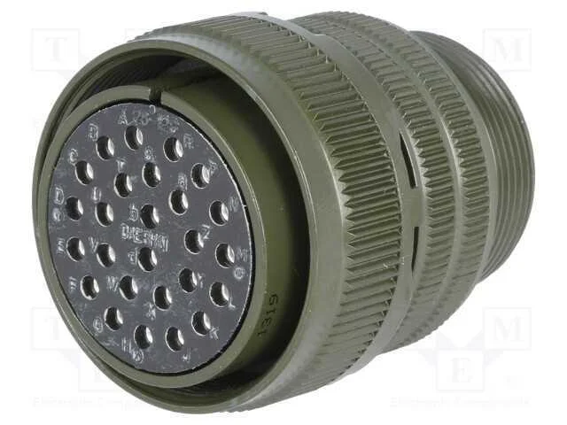Conector: Redondos, Tamanho 28, Ms/Ds, Liga de Alum&iacute;nio, Ficha