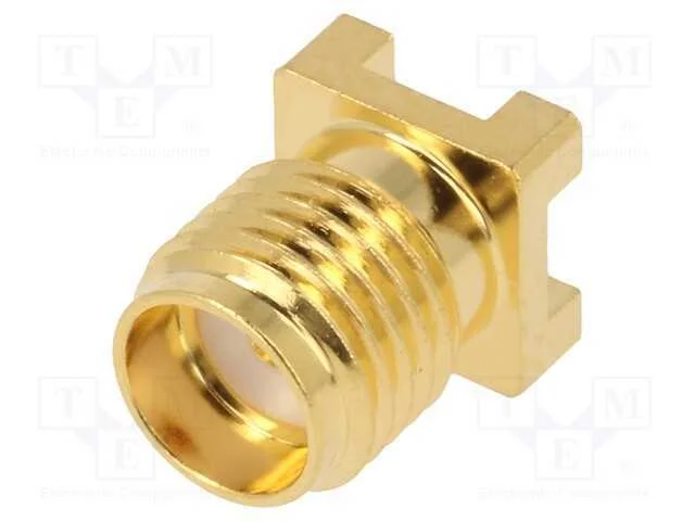Tomada, SMA, f&ecirc;mea, simples, 50O, THT, para PCB, .