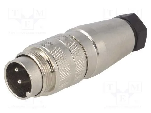 Conector: M16, Ficha, Macho, Solda, com Cabo, Pin: 4, 5a, 300v, 0,5mm2