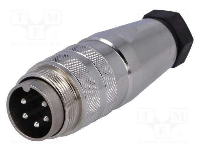 Conector: M16, ficha, macho, solda, com cabo, PIN.