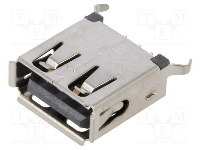 Tomada, Usb A, Tht, Pin: 4, Verticais, Usb 2.0, 1,5a