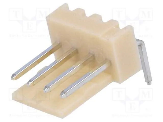 Tomada, fio-placa, macho, NS25, 2,54mm, PIN: 4, T.