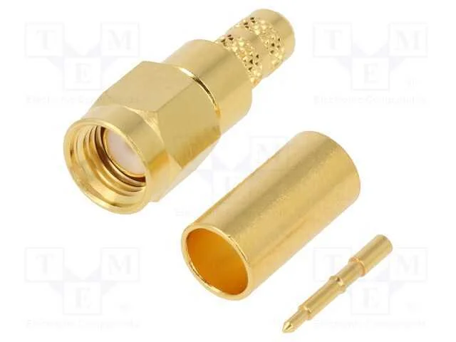 Ficha, Sma, Macho, Simples, 50o, Solda,Cerrar, com Cabo, Ptfe