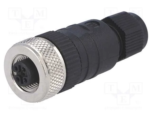 Ficha, M12, PIN: 4, f&ecirc;mea, c&oacute;digo A-DeviceNet / C.