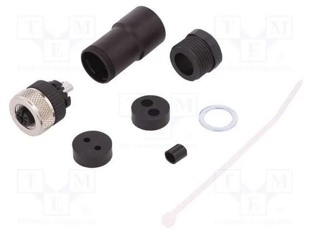 Ficha, M12, Pin: 5, F&ecirc;mea, C&oacute;digo A-Devicenet / Canopen, com Cabo