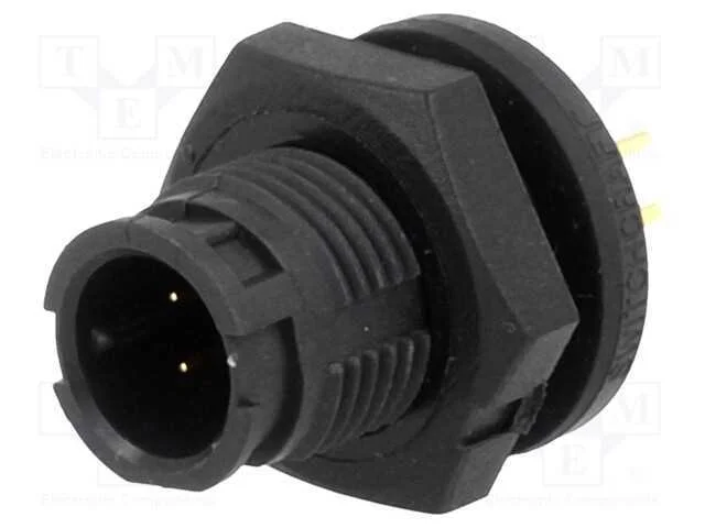 Conector: Redondos, En2, Tomada, Macho, Tht, para Painel, Pin: 4, 5a
