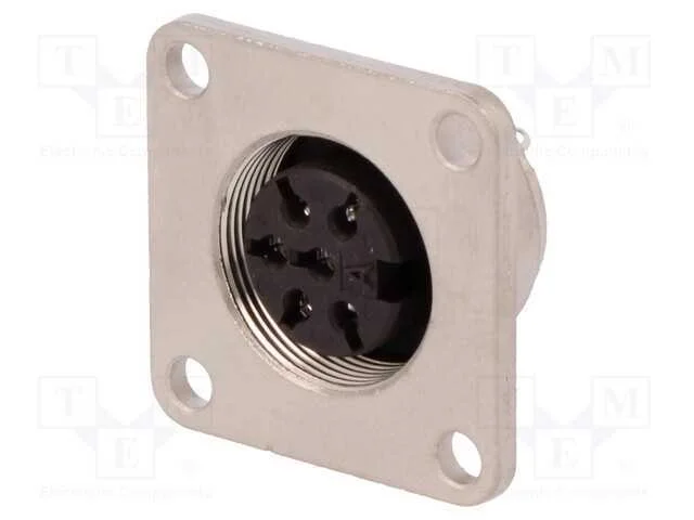 Conector: M16, Tomada, F&ecirc;mea, Solda, Pin: 6, 5a, 300v, Ip65,Ip67
