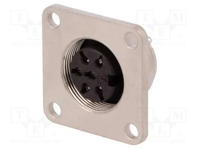 Conector: M16, Tomada, F&ecirc;mea, Solda, Pin: 6, 5a, 300v, Ip65,Ip67