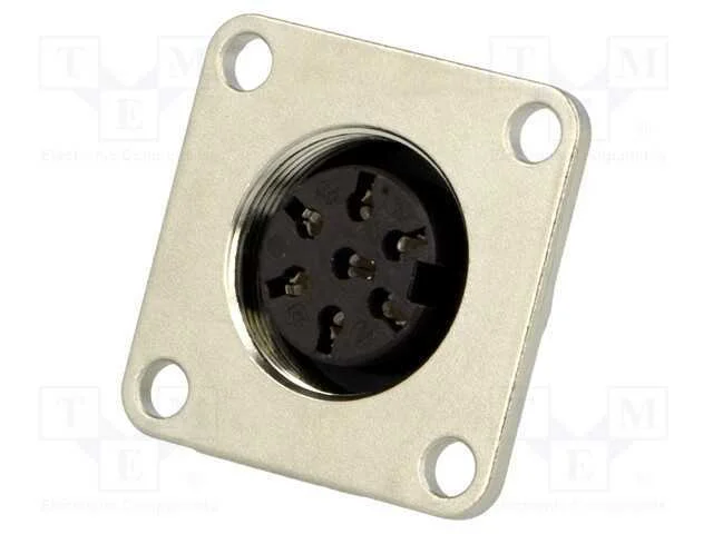 Conector: M16, Tomada, F&ecirc;mea, Solda, Pin: 7, 5a, 100v, Ip65,Ip67