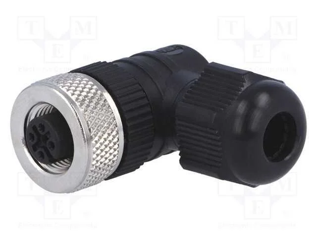 Ficha, M12, Pin: 5, F&ecirc;mea, C&oacute;digo A-Devicenet / Canopen, com Cabo
