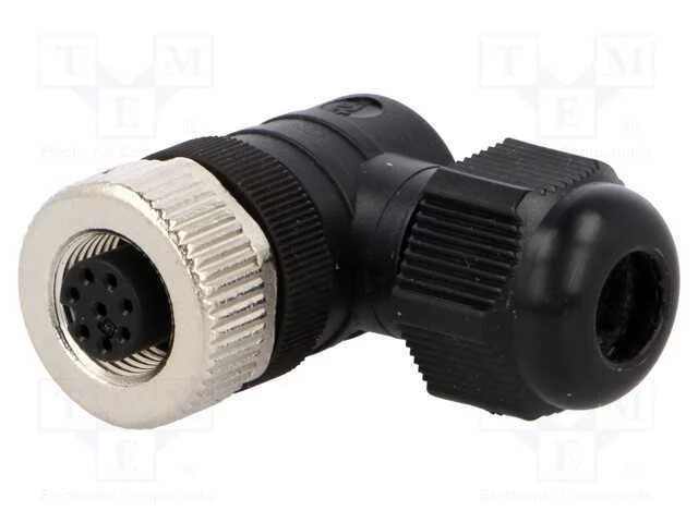 Ficha, M12, Pin: 8, F&ecirc;mea, C&oacute;digo A-Devicenet / Canopen, com Cabo