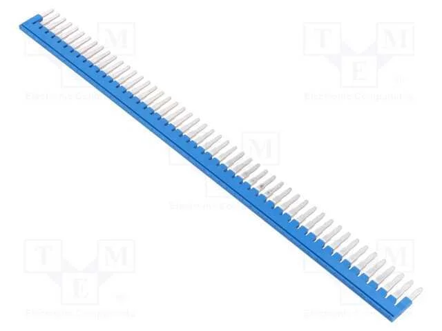Ponte de pino, faixas: 50, azul, Larg: 5mm, UL94V.