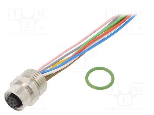 Tomada, M12, Pin: 8, F&ecirc;mea, C&oacute;digo A-Devicenet / Canopen, Fios