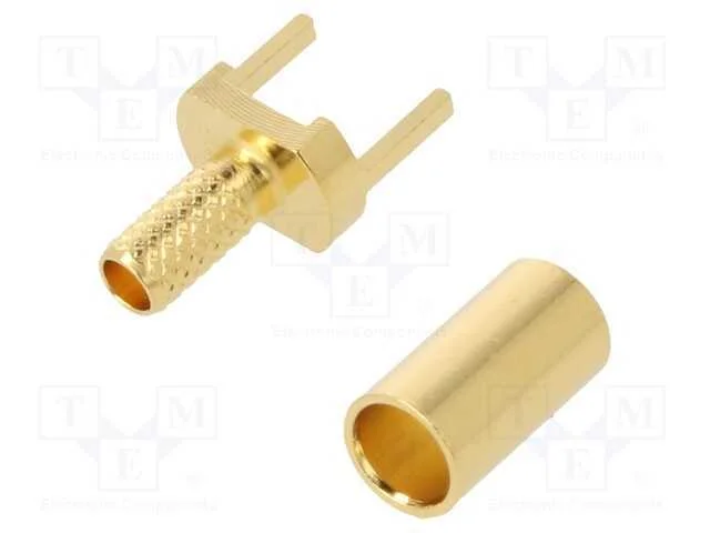 Conc&ecirc;ntricos, simples, RG59,RG59/U, THT, dourado
