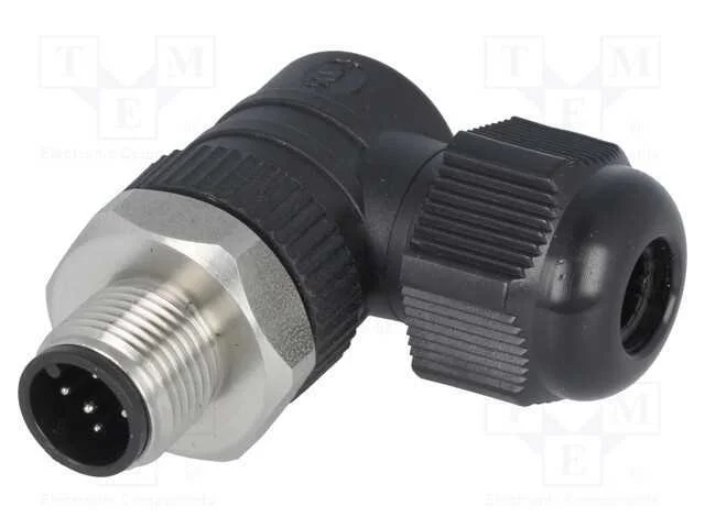 Ficha, M12, Pin: 5, Macho, C&oacute;digo A-Devicenet / Canopen, com Cabo