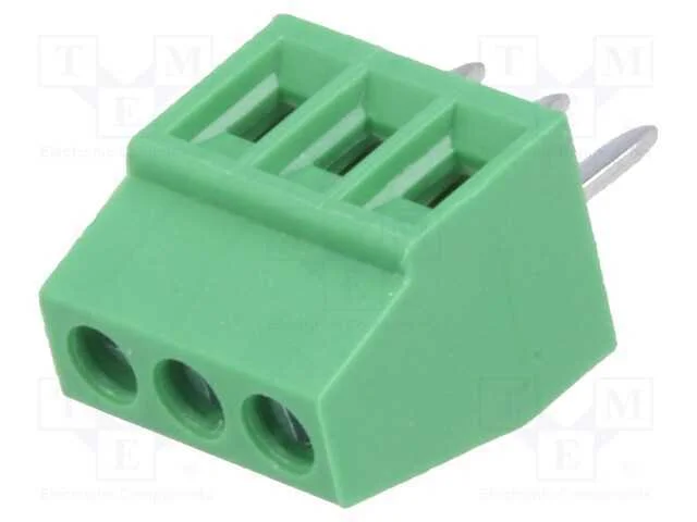 Pcb Bloco Terminal, Angulares 90, 2,54mm, Faixas: 3, para Pcb