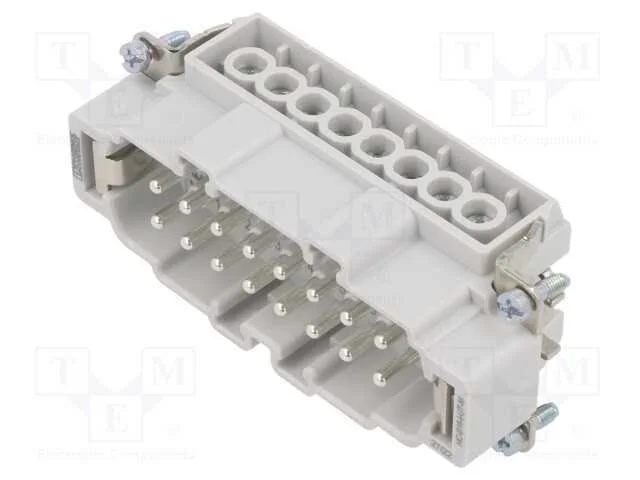 Conector: retangulares, macho, 500V, 20A, PIN: 16.