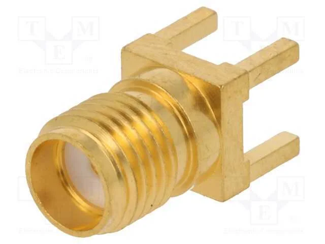 Ficha, Sma, F&ecirc;mea, Simples, 50o, Tht, com Cabo, Ptfe, Dourado