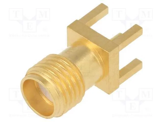 Ficha, Sma, F&ecirc;mea, Simples, 50o, Tht, com Cabo, Ptfe, Dourado