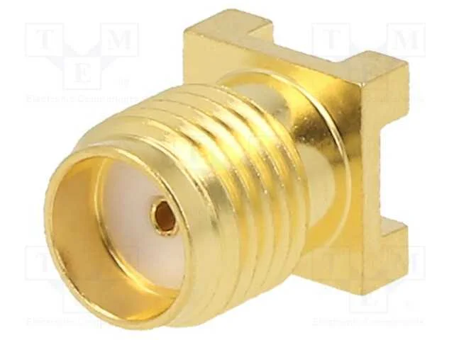 Tomada, Sma, F&ecirc;mea, Verticais, 50o, Smt, para Pcb, Ptfe, Dourado
