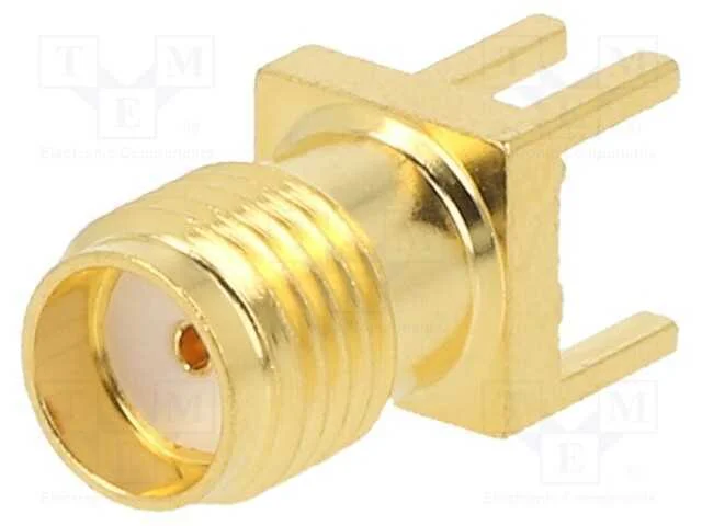 Tomada, SMA, f&ecirc;mea, de borda,middle board mount, .