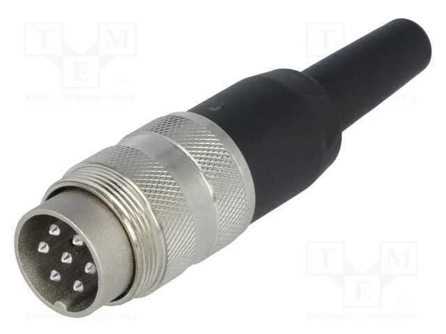Conector: M16, ficha, macho, solda, com cabo, PIN.